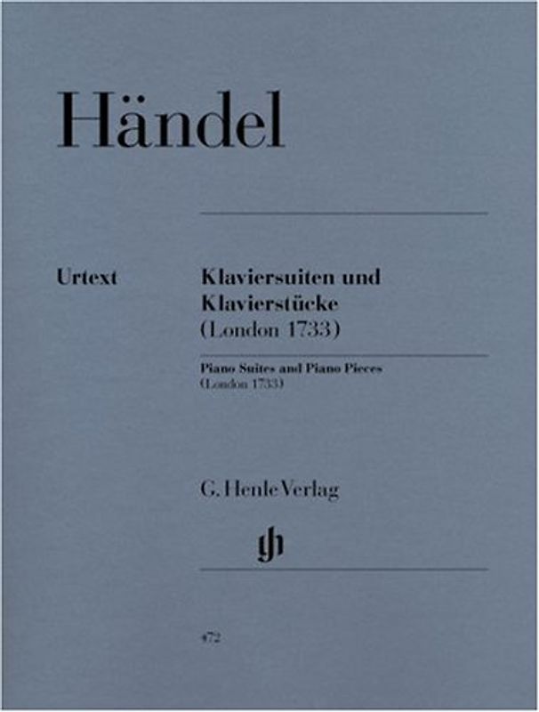 Klaviersuiten und Klavierstücke (London 1733); Klavier 2 ms - Georg Friedrich Händel