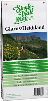 Singletrail Map 027 Glarus/Heidiland