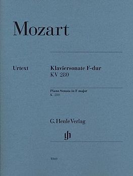 Klaviersonate F-dur KV 280: Besetzung: Klavier zu zwei Händen (G. Henle Urtext-Ausgabe)