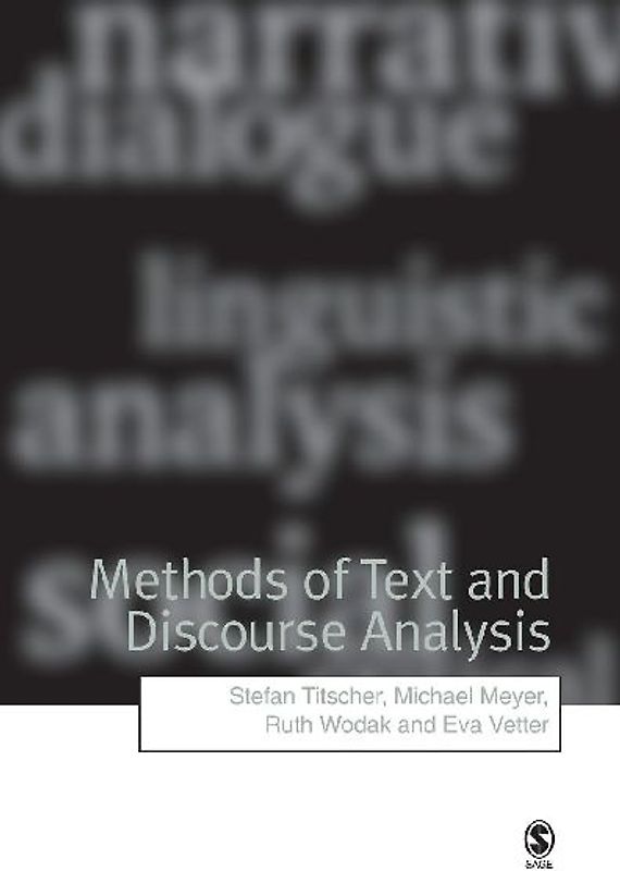 Methods of Text and Discourse Analysis