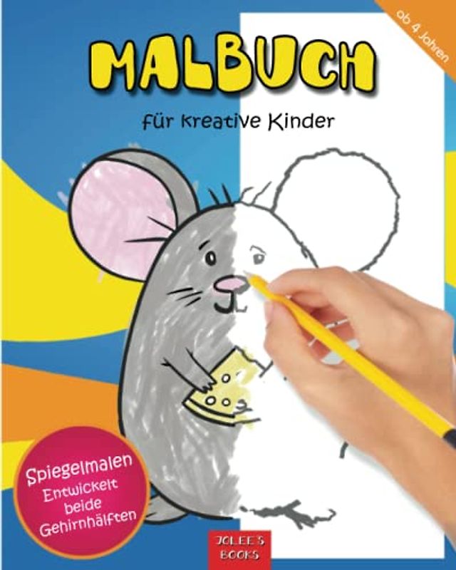 Malbuch für kreative Kinder: Malbuch ab 4 Jahre, 70 Motive, Konturen verbinden und malen, Kindergartenbloc, Ideal für Urlaub und zu Hause (Deutsch) Taschenbuch – 25.Juli 2020