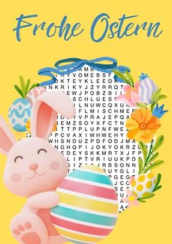 Frohe Ostern: 100 Wortsuchrätsel | Das Oster-Rätsel für clevere Ratefüchse | Finde die versteckten Wörter im Suchspaß für Erwachsene und Senioren