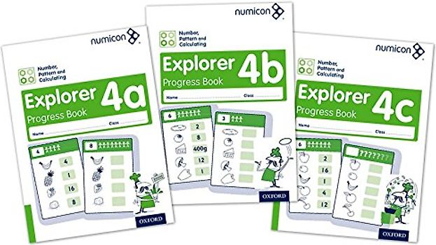 Numicon: Number, Pattern and Calculating 4 Explorer Progress Books ABC (Mixed pack)