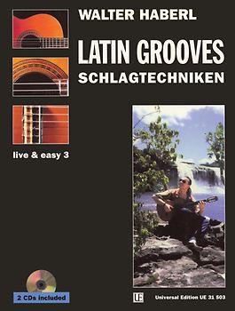 Schlagtechniken 3 - Latin Grooves: Tango-Calupso-Rumba-Maxican Valse (tresillo Rasqueados), für Gitarre