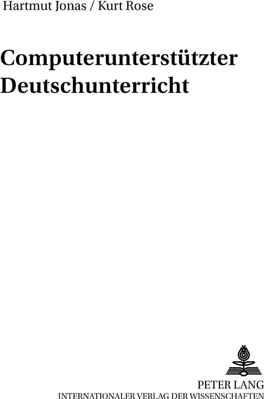 Computerunterstützter Deutschunterricht