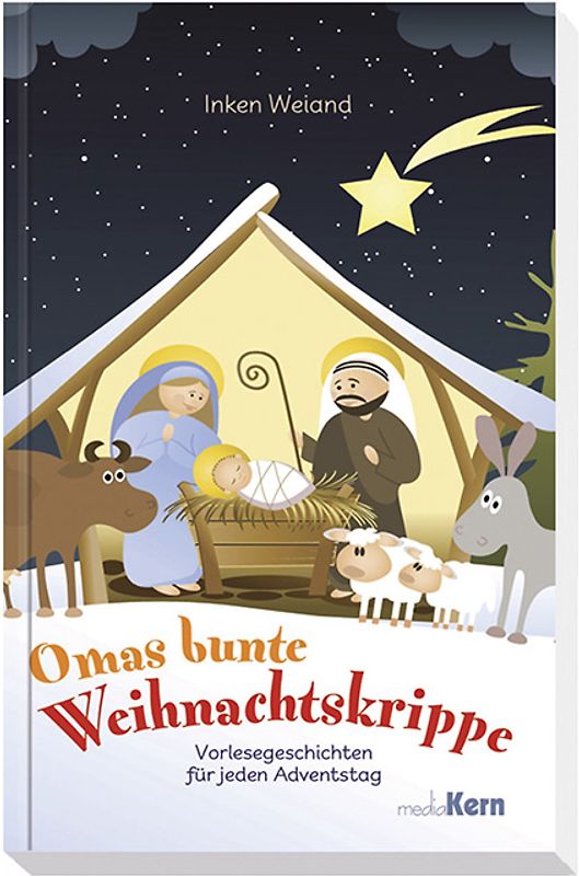 Omas bunte Weihnachtskrippe