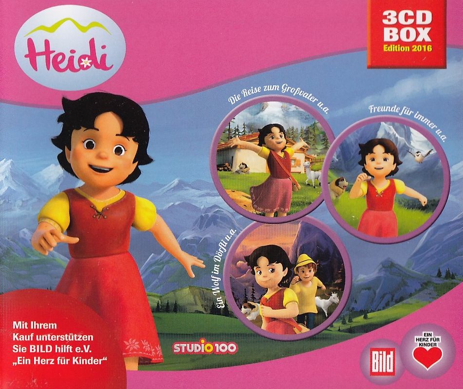 Heidi: Folge 1-3 - Die Reise zum Großvater / Freunde für immer / Ein Wolf im Dörfli [3 CDs]