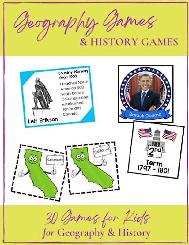 Geography & History Games: Set of 30 Games