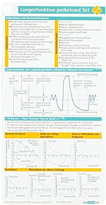 Lungenfunktion pocketcard Set