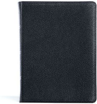 CSB Pastor's Bible, Verse-By-Verse Edition, Holman Handcrafted Collection, Black Premium Goatskin