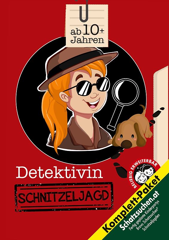 Detektivinnen Schnitzeljagd Schatzsuche Mädchen Kindergeburtstag ab 10 Jahren (Grundschüler)