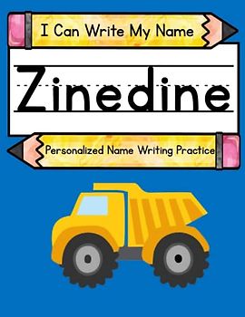 I Can Write My Name: Zinedine: Personalized Name Writing Practice