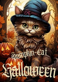 Halloween - Pumpkin-Cat