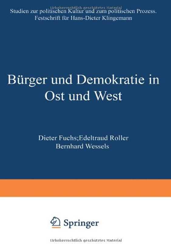 Bürger und Demokratie in Ost und West