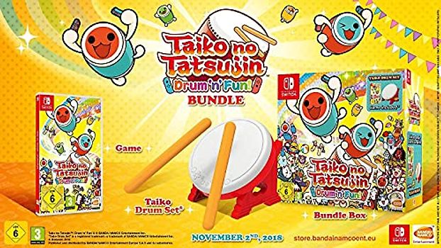 Taiko no Tatsujin: Drum ‚n‘ Fun! [Exklusiv bei Amazon Bundle inkl. Trommel] Bundleversion