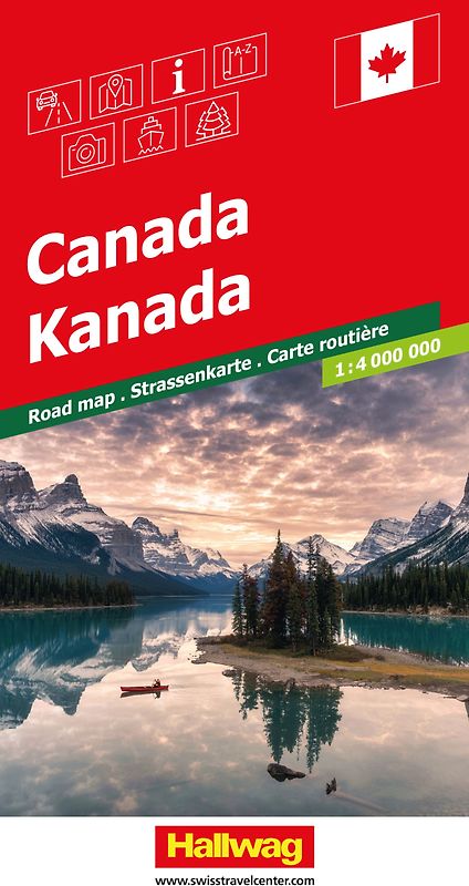 Hallwag Strassenkarte Kanada 1:4 Mio.