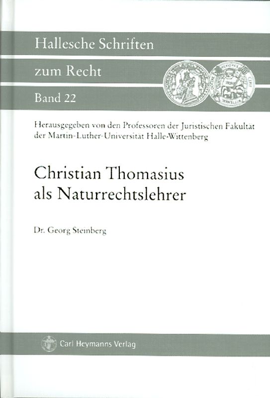 Christian Thomasius als Naturrechtslehrer