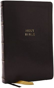 KJV Holy Bible with Apocrypha and 73,000 Center-Column Cross References, Black Leathersoft, Red Letter, Comfort Print: King James Version