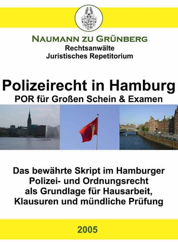 Polizeirecht in Hamburg - POR für grossen Schein & Examen
