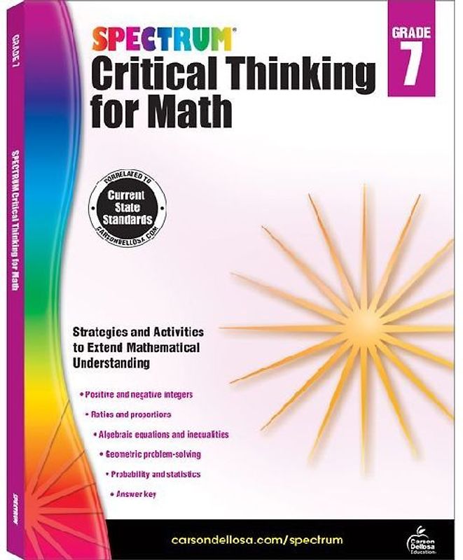 Spectrum Critical Thinking for Math, Grade 7