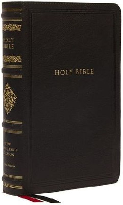 Nkjv, Personal Size Reference Bible, Sovereign Collection, Leathersoft, Black, Red Letter, Comfort Print