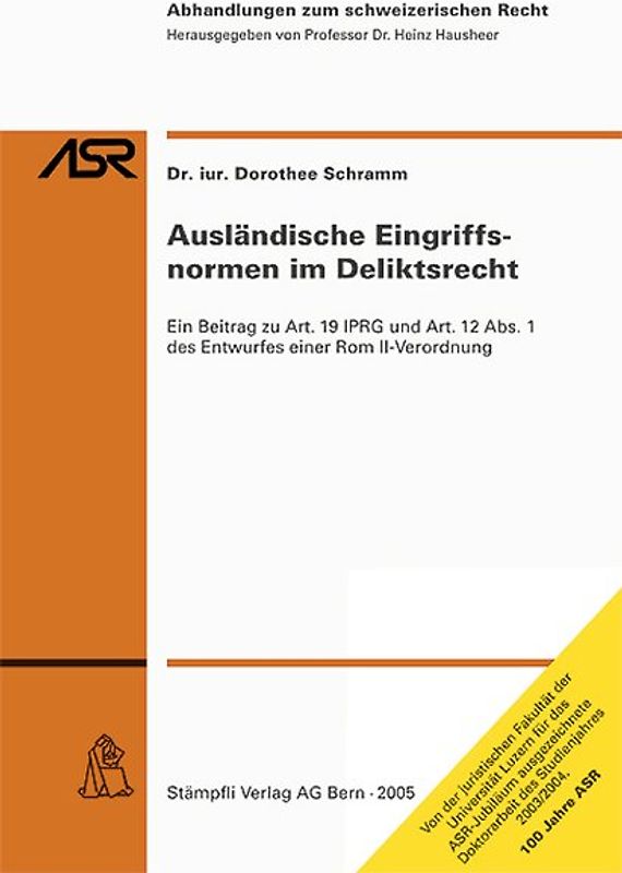 Ausländische Eingriffsnormen im Deliktsrecht