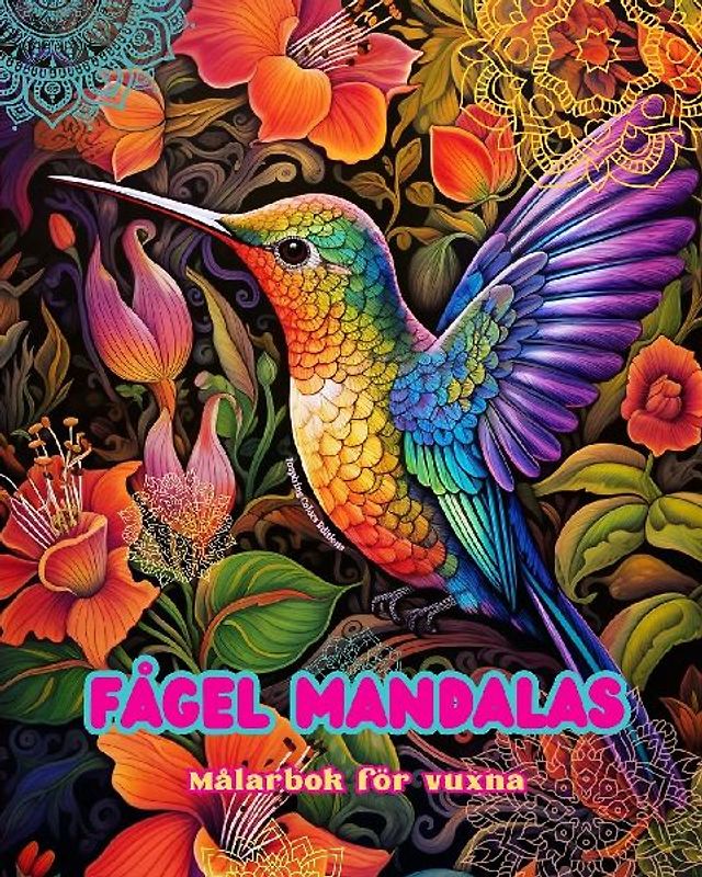 Fågel Mandalas | Målarbok för vuxna | Anti-stress-mönster som uppmuntrar till kreativitet
