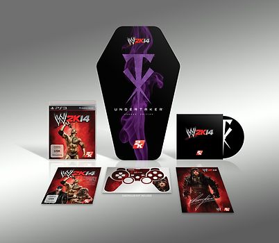 WWE 2K14 [Phenom Edition, Blech Sarg, Sammelkarte, Controllerskin, Undertaker Film] PlayStation 3