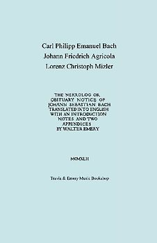 Nekrolog or Obituary Notice of Johann Sebastian Bach. Translated with an Introduction, Notes and Two Appendices by Walter Emery. (Facsimile of Autogra