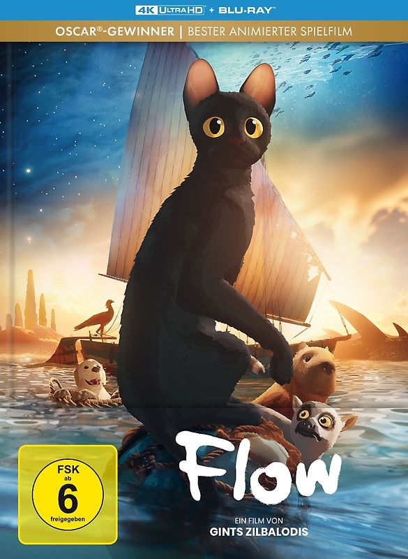Flow - Limitiertes Mediabook (4K Ultra HD + Blu-ra 4K Ultra HD Blu-ray