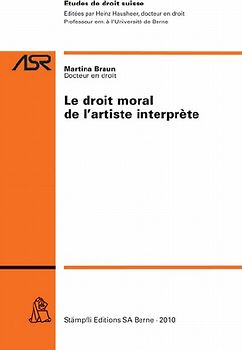 Le droit moral de l'artiste interprète