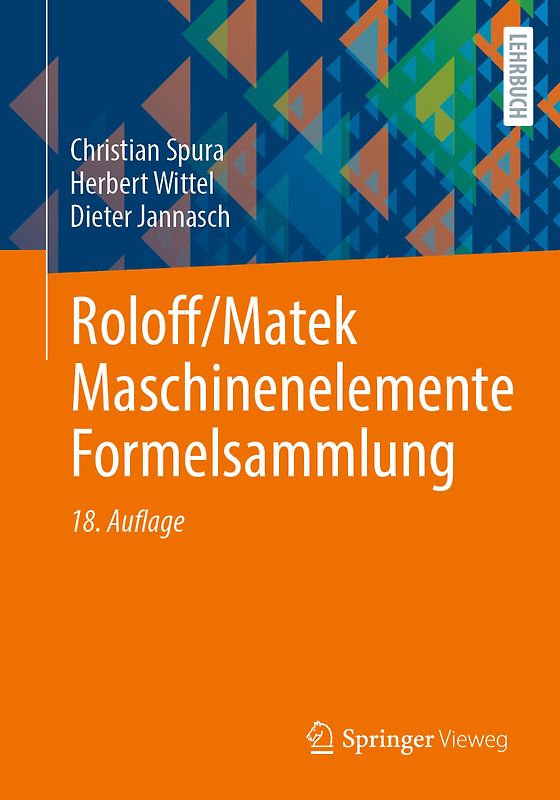 Roloff/Matek Maschinenelemente Formelsammlung