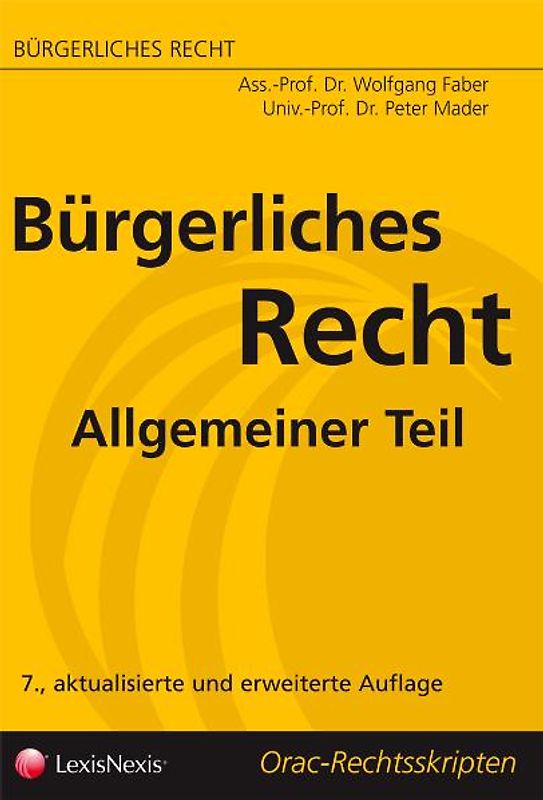 Bürgerliches Recht - Allgemeiner Teil