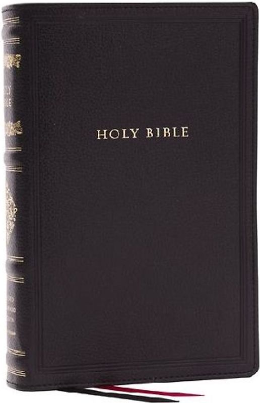 RSV Personal Size Bible with Cross References, Black Leathersoft, (Sovereign Collection)