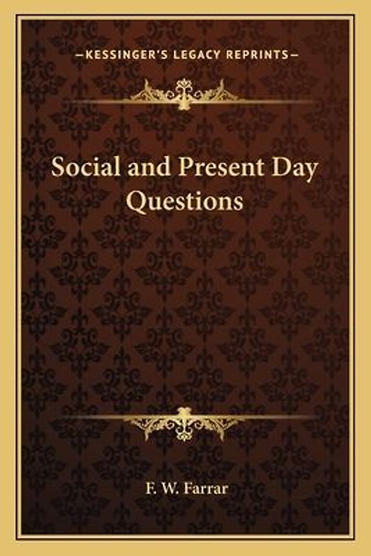Social and Present Day Questions