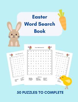 Easter Word Search Book: 50 Easter Word Searches, Easter Activity Book for Children, Easter Fun