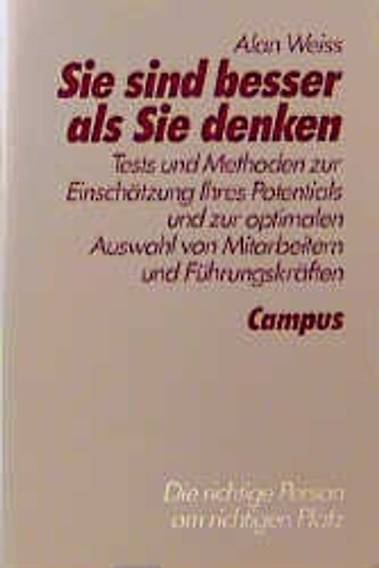 Sie sind besser als sie denken