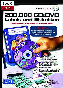 200.000 CD & DVD Labels und Etiketten MacOS
