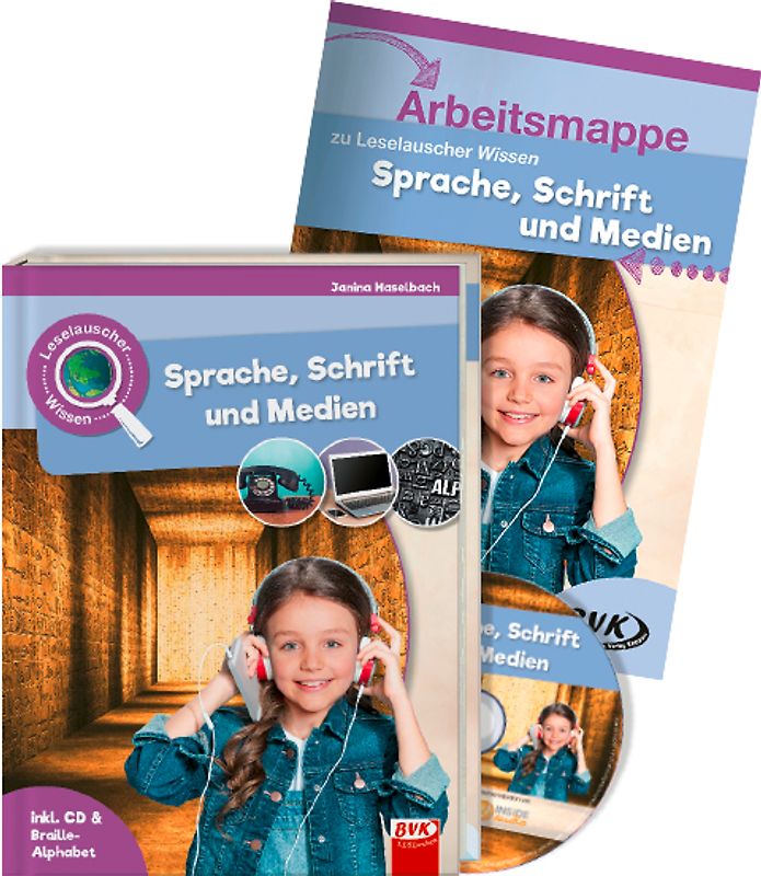 Set: Leselauscher Wissen: Sprache, Schrift und Medien (inkl. CD)