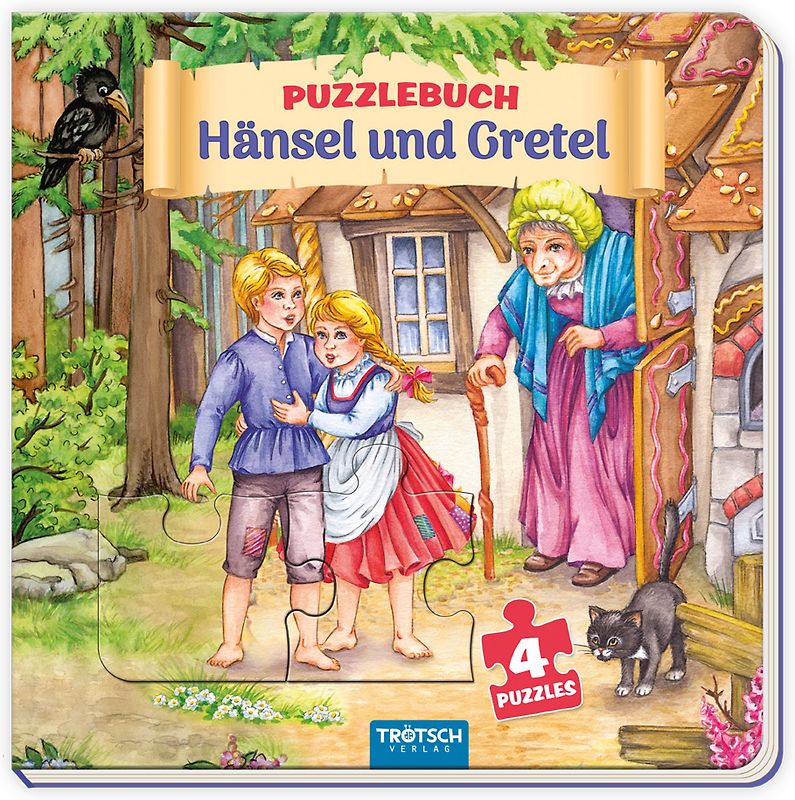 Trötsch Pappenbuch Puzzlebuch Hänsel und Gretel