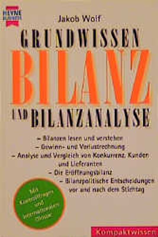 Grundwissen Bilanz und Bilanzanalyse