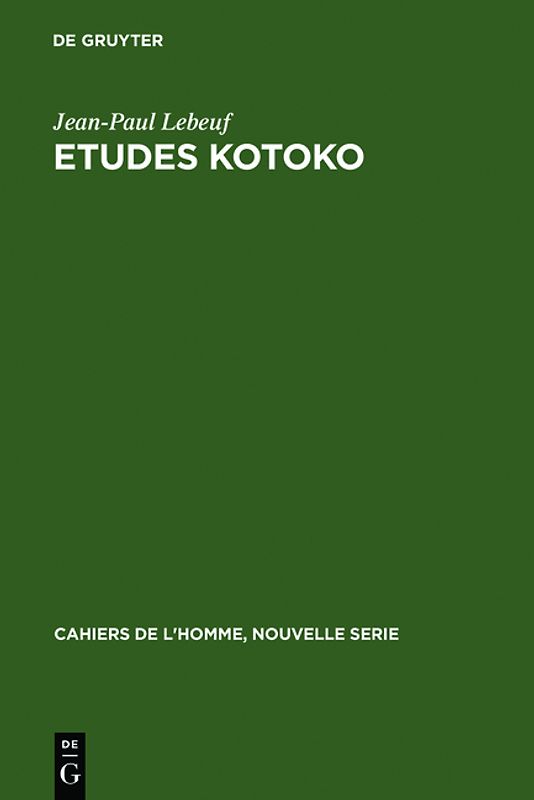 Etudes kotoko