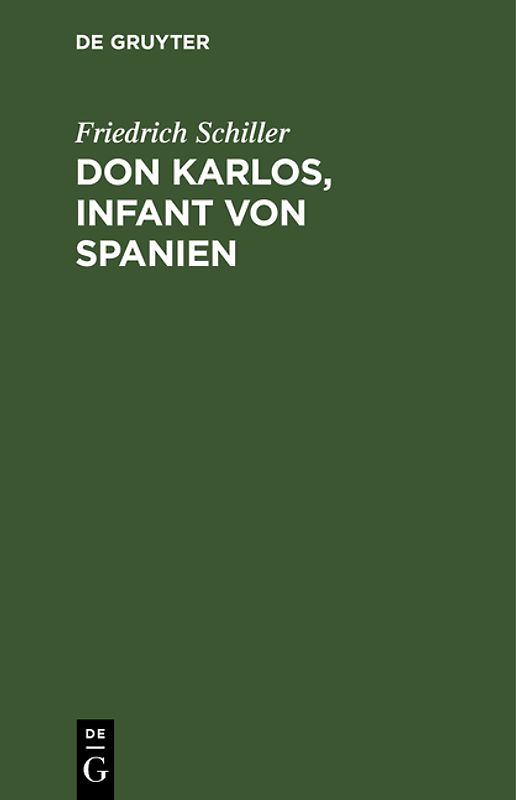 Don Karlos, Infant von Spanien