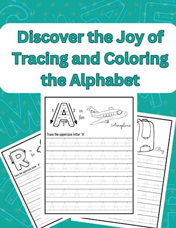 Discover the Joy of Tracing and Coloring the Alphabet: Discover the captivating "ABC Adventure" - an engaging and educational book that combines alphabet tracing and coloring activities.