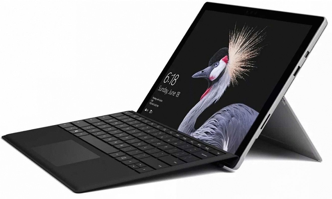 Microsoft Surface Pro 5 12,3" Intel Core i5 128GB SSD 8GB RAM [Wi-Fi, inkl. schwarzem Keyboard Dock, Surface Pro 4-Type Cover] grau