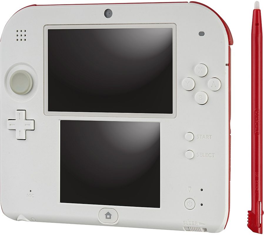 Nintendo 2DS Rouge et Blanche [incl. carte mémoire 4Go]
