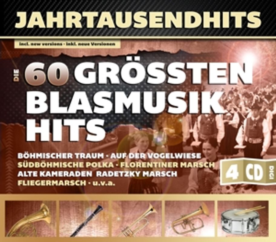 Jahrtausendhits - Die 60 größten Blasmusikhits [4 CDs]