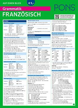 PONS Grammatik auf einen Blick Französisch