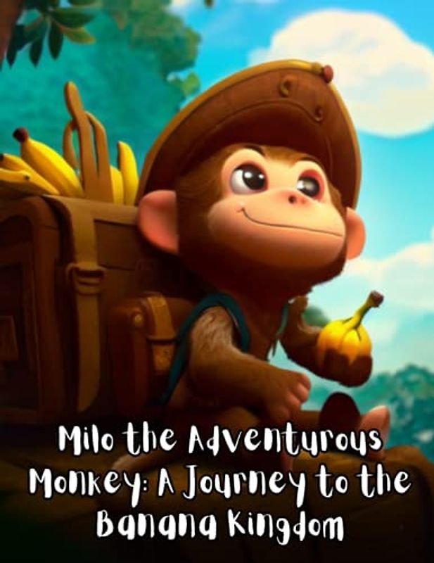 Milo the Adventurous Monkey - A Journey to the Banana Kingdom: Short Story for kids about Monkey, Perseverance & Self-Confidence I A Motivational Book For kids I Gift for kids