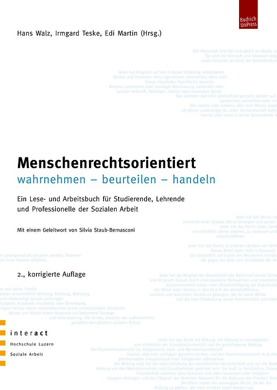 Menschenrechtsorientiert wahrnehmen - beurteilen - handeln
